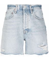 Agolde - Jeans-Shorts im Distressed-Look - Lyst