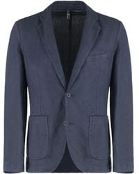 120% Lino - Single-Breasted Blazer - Lyst