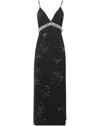 Des Phemmes - Vestido Largo Con Apliques De Cristal - Lyst