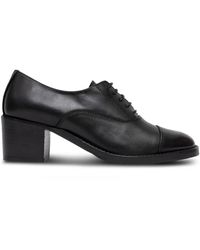 SOMMET - Lace-Up Block-Heel Oxford Shoes - Lyst