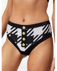 Beach Riot - Isle Houndstooth Button Bikini Bottom - Lyst