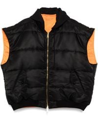Vetements - Hooded Logo Bomber Vest - Lyst