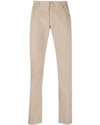 Corneliani - Low-Rise Skinny Trousers - Lyst