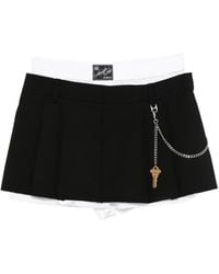 Alexander Wang - Plissierte Shorts mit Schlüsseldetail - Lyst