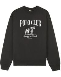 Sporty & Rich - Stallion Graphic-Print Sweatshirt - Lyst