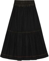 Ganni - Panelled A-Line Skirt - Lyst