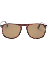 Persol - Tortoiseshell-Effect Square-Frame Sunglasses - Lyst