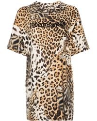 Roberto Cavalli - Robe courte à imprimé Jaguar Skin - Lyst