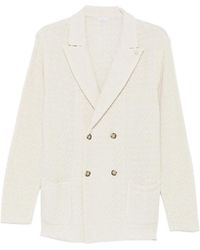 Manuel Ritz - Double-Breasted Knit Blazer - Lyst