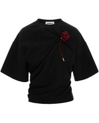 SEEN USERS - Suspended Rose Asymmetrical T-Shirt - Lyst
