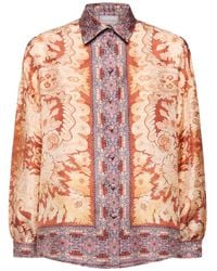 Pierre Louis Mascia - Chemise Boutonnée À Motif Cachemire - Lyst
