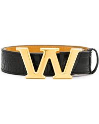 Alexander Wang Gürtel mit "W"-Schnalle - Schwarz
