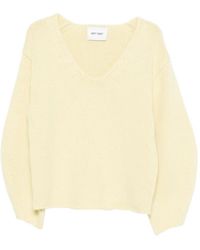 Soft Goat - Puff-Sleeve V-Neck Sweater - Lyst