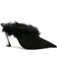 Mugler - Mules A Punta Con Finiture - Lyst