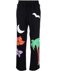 Just Don - Embroidered Straight Track Pants - Lyst
