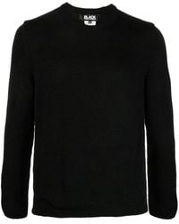 COMME DES GARÇON BLACK - Crew-Neck Reversible Jumper - Lyst