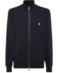 Billionaire - Full-Zip Logo-Plaque Sweatshirt - Lyst