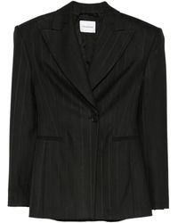 ANDAMANE - Pinstriped Single-Breasted Blazer - Lyst