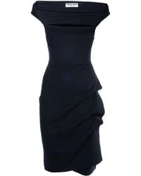 La Petite Robe Di Chiara Boni - Melania Off-Shoulder Draped Midi Dress - Lyst