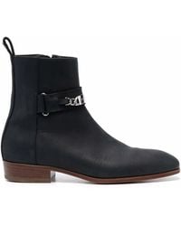 Philipp Plein - Nabuk Leather Ankle Boots - Lyst