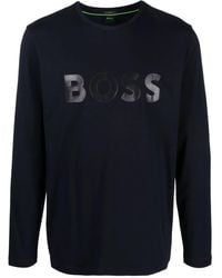 BOSS - ロゴ ロングtシャツ - Lyst