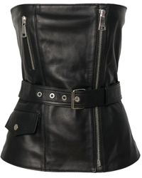 Manokhi - Jeans Belted Strapless Top - Lyst