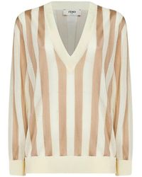 Fendi - Gestreepte Trui - Lyst