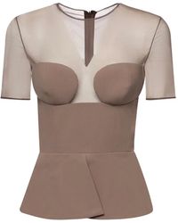 Nensi Dojaka - Blouse À Design Péplum - Lyst