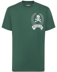 Philipp Plein - Logo-Print Cotton T-Shirt - Lyst