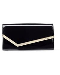 Jimmy Choo - Patent Leather Emmie Clutch - Lyst