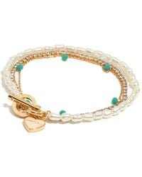 Bimba Y Lola - Double-Layer Heart-Charm Bracelet - Lyst