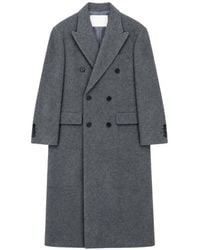 DUNST - Double-Breasted Peak-Lapel Coat - Lyst