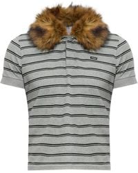 Vetements - Striped Detachable-Collar Polo Shirt - Lyst