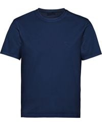 Prada - T-shirt à logo brodé - Lyst