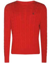 Polo Ralph Lauren - Cable Knit Cotton Jumper - Lyst