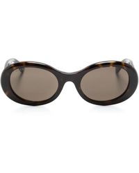 Gucci - Ovale Sonnenbrille - Lyst