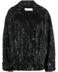 IRO - Manteau Lusia en tweed à boutonnière - Lyst