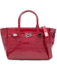 Secret Pon-pon - Crocodile-Embossed Shoulder Bag - Lyst