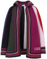 PUCCI - Cape En Laine À Rayures - Lyst