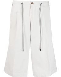 Corneliani - Drawstring-Waist Chino Shorts - Lyst