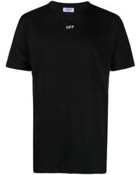 Off-White c/o Virgil Abloh - Off- Logo Cotton T-Shirt - Lyst