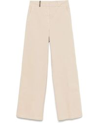 Peserico - Wide-Leg Trousers With High Waist - Lyst