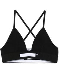 MEDEA - Ribbed Logo Bra - Lyst
