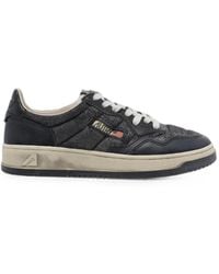 Autry - Sup Vint Distressed-Effect Panelled Sneakers - Lyst