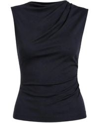 Vince - Draped Sleeveless Top - Lyst