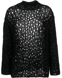 Ssheena - Jersey de punto flojo con cuello alto - Lyst