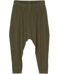 Homme Plissé Issey Miyake - Pleated Drop-crotch Trousers - Lyst