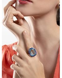 Goshwara - Bague Mélange Sertie De Topaze Et De Lapis - Lyst