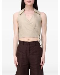 Colmar - Cropped Wrap-Style Top - Lyst