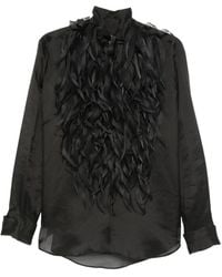 Viktor & Rolf - Feather-Effect Long-Sleeve Shirt - Lyst